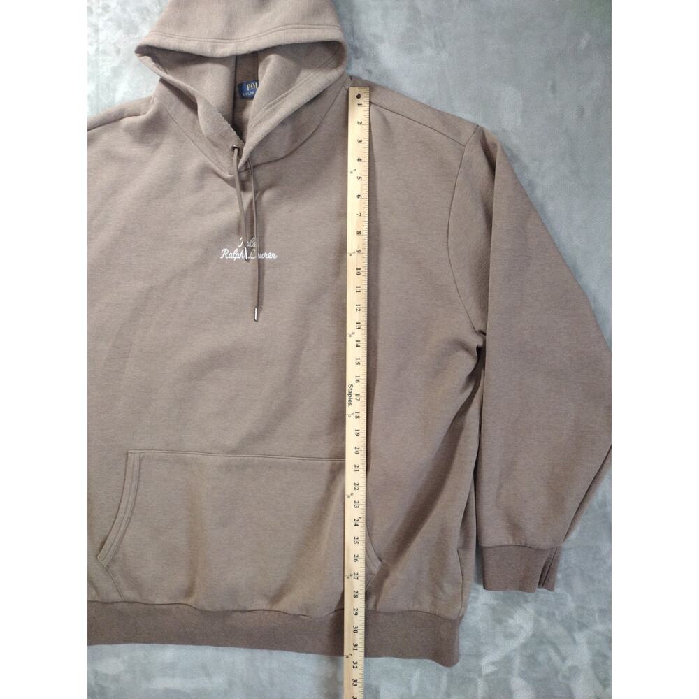 Polo Ralph Lauren Mens 3XLT Big Tall Desert Tan Hoodie Track Athleisure Gym - Picture 5 of 10